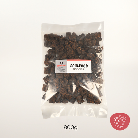 cadocare Dog Snacks - Soulfood Goodies L - Beef & Italian Herbs