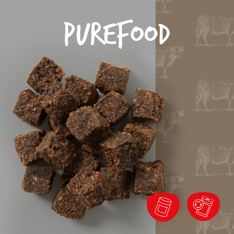 cadocare Dog Snacks - PureFood Goodies M - Beef