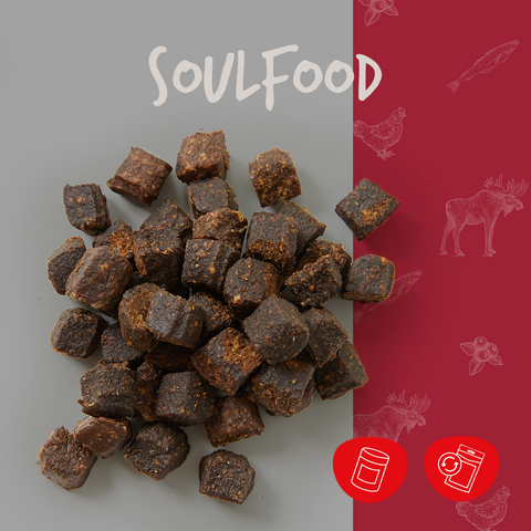 cadocare Dog Snacks - Soulfood Goodies M - Moose, Chicken, Pollock & Blueberry
